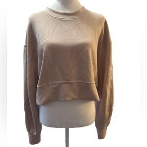 AYBL Cropped Softstreme Sweater Pink Medium NWOT